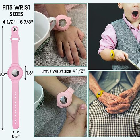 سوار معصم AirTag للأطفال، قلادة AirTag - أطفال Airtag السريين، سوار ساعة Air Tag | سوار بطاقة الهواء للأطفال والكبار in Kuwait