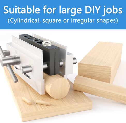 مجموعة أدوات الرقصة ذات التمركز الذاتي من Jig Accessories، مجموعة 6 بطانات دليل الحفر، مجموعة حفر البسكويت للثقوب المستقيمة، أدوات وصلات تحديد موقع الأعمال الخشبية بعرض قابل للتعديل in Saudi Arabia