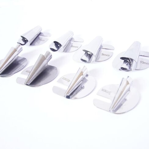 Sewing Rolled Hemmer Foot, (3-8mm) 6 Sizes Wide Rolled Hem Pressure Foot Sewing Machine Presser Foot, Home Industrial Curved Scroll Hemmer Foot (6pcs) in Saudi Arabia