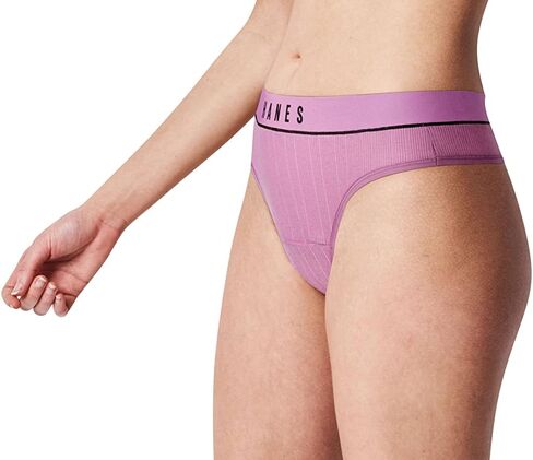 Hanes Women's Retro Rib Thong Underwear, 3-Pack in Saudi Arabia
