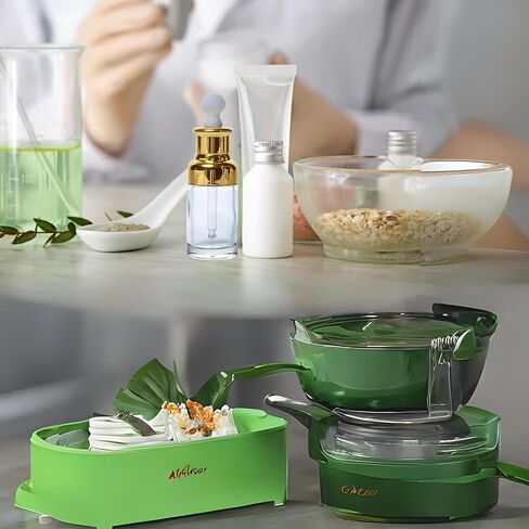 Luxury Clear Glass Dropper Bottles - Thick 1oz (30ml) Leakproof Eye Dropper Bottles for Essential Oils, Perfumes, Face Serums, Beauty & Personal Care, Tinctures, Travel (4-Set Silver) in Kuwait