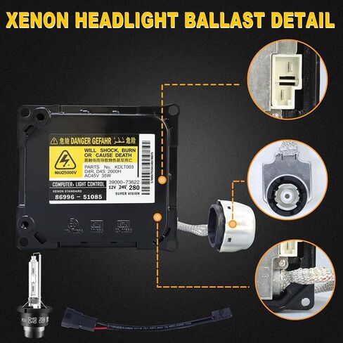 DDLT003 صابورة المصباح الأمامي، وحدة التحكم في صابورة زينون HID مع استبدال Blub D4S 06-12 لكزس RX350 GS350 GS430 IS250 GX460 GS300 GS350 بريوس أفالون سولارا فينزا، KDLT003 in Kuwait
