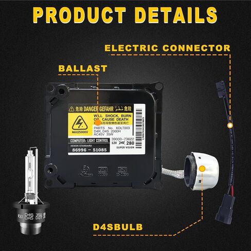 DDLT003 صابورة المصباح الأمامي، وحدة التحكم في صابورة زينون HID مع استبدال Blub D4S 06-12 لكزس RX350 GS350 GS430 IS250 GX460 GS300 GS350 بريوس أفالون سولارا فينزا، KDLT003 in Kuwait