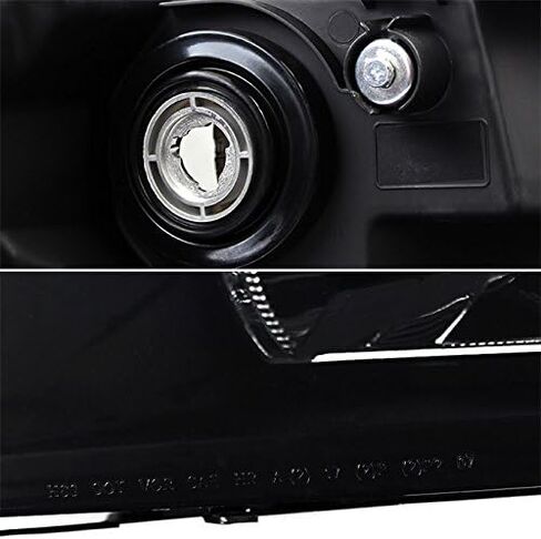 AKKON - من أجل 2007-2013 2014 Chevy Silverado استبدال زوج المصابيح الأمامية للسائق/الراكب، شعاع منخفض: H11، شعاع عالٍ: 9005، مجموعة مصابيح السيارة، غطاء من الكروم in Kuwait