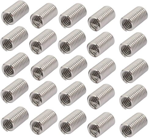 uxcell 1/4-20x0.75" 304 Stainless Steel Helical Coil Wire Thread Insert 25pcs in Saudi Arabia
