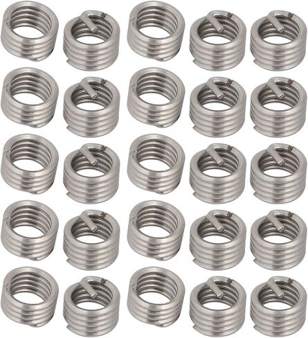 uxcell 1/4-20x0.75" 304 Stainless Steel Helical Coil Wire Thread Insert 25pcs in Saudi Arabia