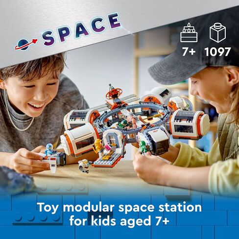 LEGO City Modular Space Station STEM Toy, Modular Exploration Science Toy with 6 Astronaut Minifigures, Gifts for Boys, Girls, and Kids Ages 7 and Up, Building Toy for Kids, 60433 in Saudi Arabia