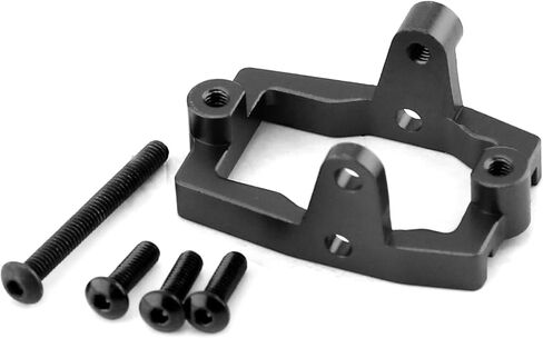 Servo Mount 9739 Aluminum Alloy for 1/18 RC Crawler Traxxas TRX4M Upgrade Parts (Black) in Saudi Arabia