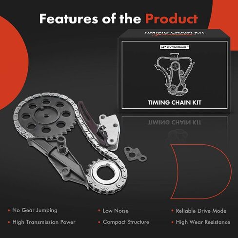 A-Premium Engine Timing Chain Kit W/Tensioner & Sprocket & Guide [OHV, V6 4.0L] Compatible with ford Aerostar 95-97, Explorer Ranger 95-00 & Mazda B4000 97-00 in Saudi Arabia