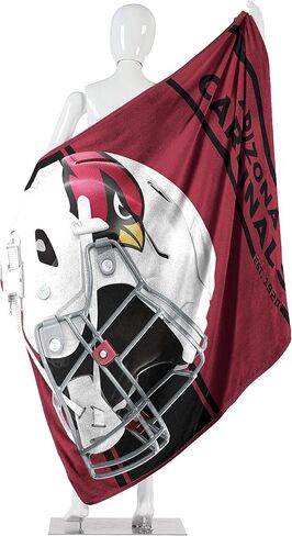 Northwest NFL Arizona Cardinals 46x60 Micro Raschel Run Design Rolled Blanket, Team Colors, One Size (1NFL059050080RET) in Saudi Arabia