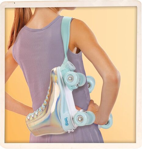 أحذية تزلج رباعية العجلات من GEM - أزرق مجسم، مقاس 7-10 in Kuwait