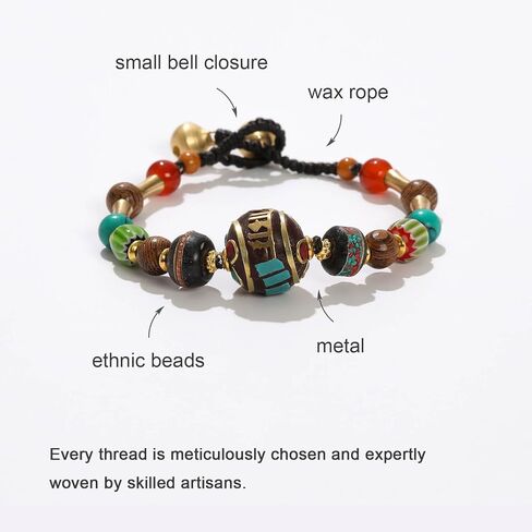 Handmade Boho Bohemian Bracelets for Women and Men Stackable Braided Woven Bracelet in Saudi Arabia