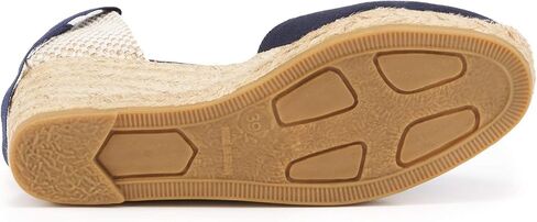 صنادل نسائية VISCATA Gava Canvas Wedge مصنوعة يدويًا بكعب 2 ½ بوصة مع قماش قطني مسامي على شكل حرف V ونعل أوسط من الجوت الطبيعي بنسبة 100% لجميع المناسبات غير الرسمية in Kuwait