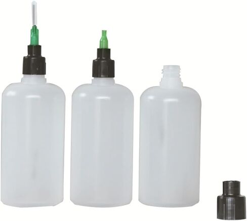 10 Packs 50ml Luer Lock Bottles Glue Henna Jagua Dispensing Bottles with Luer Lock Caps, Blunt Needles and Needle Caps in Saudi Arabia
