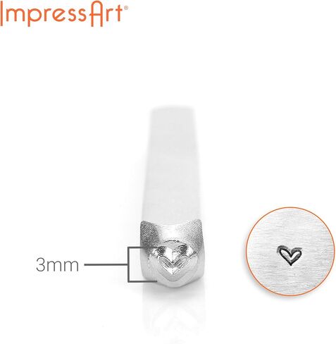 ImpressArt- ختم بتصميم قلب غريب الأطوار، 3 مم in Kuwait
