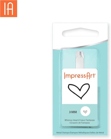 ImpressArt- ختم بتصميم قلب غريب الأطوار، 3 مم in Kuwait