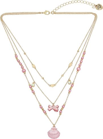 Betsey Johnson Womens Shell Layered Necklace in Saudi Arabia