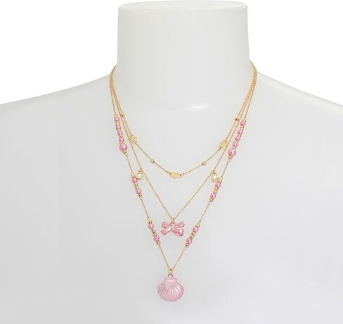 Betsey Johnson Womens Shell Layered Necklace in Saudi Arabia