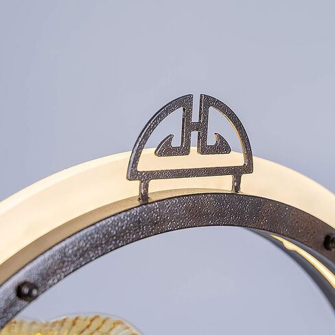 crapelles Tabletop Waterfall Indoor Fountain, for Home Office Landscape Decor fengshui Gift, Design Element Yellow Blue red Tricolor Glass Flower Modern Zen in Kuwait