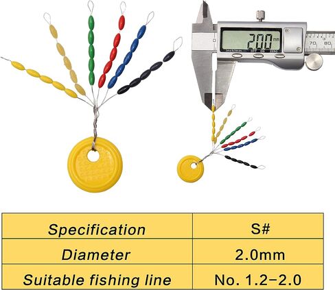Wood Slip Bobbers Fishing Rubber Bobber Beads Stopper Bobber Stops and Beads Fishing Floats and Bobbers Kit in Saudi Arabia