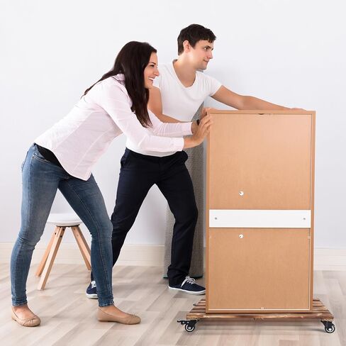 2 حزمة من الأثاث المتحرك مقاس 22 بوصة × 11.5 بوصة مع 4 عجلات من محركات التدحرج الخشبية شديدة التحمل، محركات الأثاث دوللي، بكرات الأثاث لعربة البيانو وأريكة الثلاجة والأشياء الثقيلة، تحمل 880 رطلًا in Kuwait