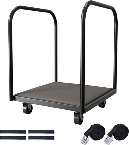 عربة منصة ناعمة، عربة طاولة مسطحة ناعمة قابلة للطي بعمودين مع عجلة دوارة 4 بوصة سعة تخزين طاولة قابلة للطي 8 قطع شاحنة منصة ناعمة مع حزام هدية مكون من قطعتين و4 قطع حصيرة EVA لتحريك الخشب الرقائقي، صندوق... in Kuwait