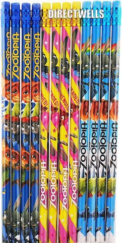 Disney Zootopia Authentic Licensed 12 Wood Pencils Pack in Saudi Arabia