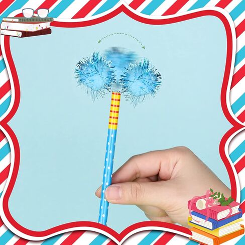 100 Pcs Fun Pencils for Kids Bulk Pompom Fluffy Pencils Cute Fuzzy Pencil Multicolored Wooden Pencil Colorful with Fur Ball for Children Students School Classroom Birthday Party Favor Rewards Gift in Saudi Arabia
