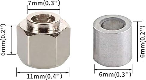 53 PCS 3D Printer Wheel Polycarbonate Pulley (13 PCS Polycarbonate Wheels, 10 PCS Hexagnal eccentric spacer 6mm, 20 PCS Round Column 6mm, 10pcs Screws for 3D Printer Roller Replacement in Saudi Arabia