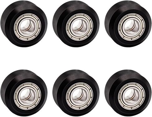 53 PCS 3D Printer Wheel Polycarbonate Pulley (13 PCS Polycarbonate Wheels, 10 PCS Hexagnal eccentric spacer 6mm, 20 PCS Round Column 6mm, 10pcs Screws for 3D Printer Roller Replacement in Saudi Arabia