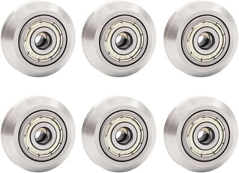 53 PCS 3D Printer Wheel Polycarbonate Pulley (13 PCS Polycarbonate Wheels, 10 PCS Hexagnal eccentric spacer 6mm, 20 PCS Round Column 6mm, 10pcs Screws for 3D Printer Roller Replacement in Kuwait