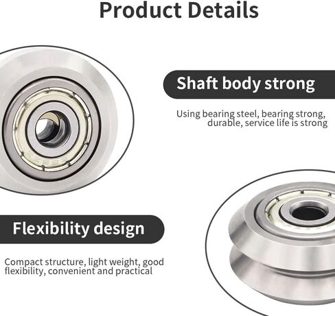 53 PCS 3D Printer Wheel Polycarbonate Pulley (13 PCS Polycarbonate Wheels, 10 PCS Hexagnal eccentric spacer 6mm, 20 PCS Round Column 6mm, 10pcs Screws for 3D Printer Roller Replacement in Kuwait
