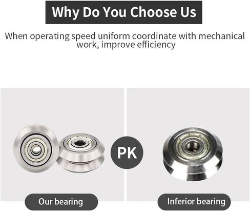 53 PCS 3D Printer Wheel Polycarbonate Pulley (13 PCS Polycarbonate Wheels, 10 PCS Hexagnal eccentric spacer 6mm, 20 PCS Round Column 6mm, 10pcs Screws for 3D Printer Roller Replacement in Kuwait