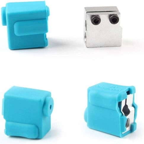 مجموعة الطارد - فوهة طابعة ثلاثية الأبعاد من السيليكون مجموعة أنبوب تسخين الحلق - مقبض الثرمستور DIY للمدفعية الجانبية X1 in Kuwait