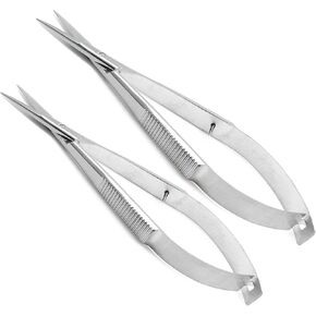 2 Castroviejo Straight Scissors Sharp/Sharp 4" & 4.5" Micro Stainless Steel Premium Instruments in Kuwait