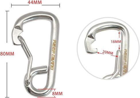 2x غوص Snap Hooks Carabiner Scuba الغوص Buckle Link Quick Outdoor in Saudi Arabia