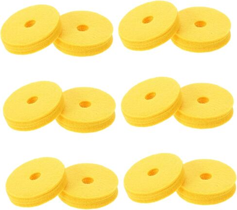Toyandona 12pcs منصات مصنوعة من Toyandona Cymbal Mods مجموعة ملحقات أساسية للأسطوانة لخفض ضوضاء طبل موسيقى الجاز وتؤثر المرحلة المحسنة على التثبيت السهل المتوافق مع مواقف الصنج المختلفة in Saudi Arabia