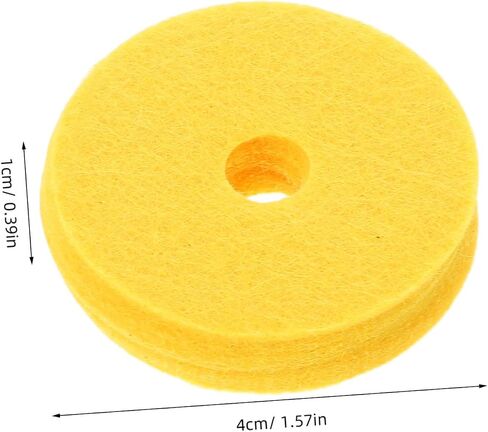Toyandona 12pcs منصات مصنوعة من Toyandona Cymbal Mods مجموعة ملحقات أساسية للأسطوانة لخفض ضوضاء طبل موسيقى الجاز وتؤثر المرحلة المحسنة على التثبيت السهل المتوافق مع مواقف الصنج المختلفة in Saudi Arabia