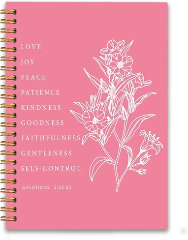 Every Good and Perfect Comes From Above Coquette Pink Bow Bible Spiral Notebook Scripture Journal James 1:17 Pink Christian Journaling Notebooks for Women Girls 80 Sheets 5.8x8.3 in Saudi Arabia
