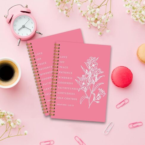 Every Good and Perfect Comes From Above Coquette Pink Bow Bible Spiral Notebook Scripture Journal James 1:17 Pink Christian Journaling Notebooks for Women Girls 80 Sheets 5.8x8.3 in Saudi Arabia