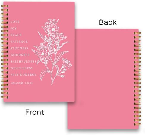 Every Good and Perfect Comes From Above Coquette Pink Bow Bible Spiral Notebook Scripture Journal James 1:17 Pink Christian Journaling Notebooks for Women Girls 80 Sheets 5.8x8.3 in Saudi Arabia