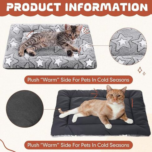 Namalu 2 PCS Dog Crate Crate Pads حصيرة قابلة للقطار قابلة للغسل للوسادة المتوسطة القابلة للانعكاس للحيوانات الأليفة ، بارد ودافئ آلة نوم حصيرة ناعمة ، 20 × 30 × 1. 6 بوصة in Kuwait