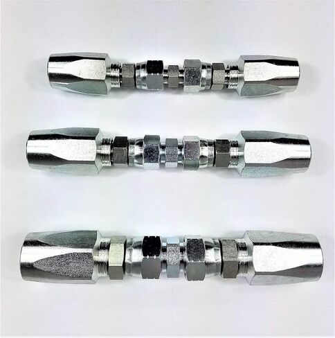 (3pcs) Hydraulic Hose Repair Kits for 1/4, 3/8, 1/2 ID R2 Hose - Reusable Field Repair Fittings in Saudi Arabia