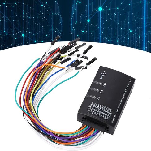 محلل المنطق Walfront 16 قناة 100M معدل أخذ العينات محلل منطق USB مع SPI UART CAN JTAG 1 دعم الأسلاك in Saudi Arabia