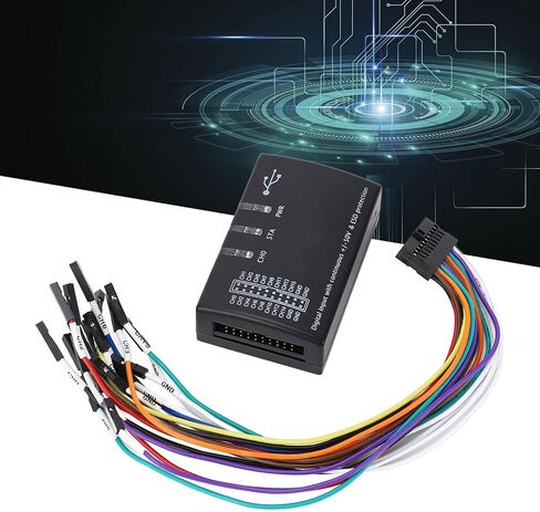 محلل المنطق Walfront 16 قناة 100M معدل أخذ العينات محلل منطق USB مع SPI UART CAN JTAG 1 دعم الأسلاك in Saudi Arabia