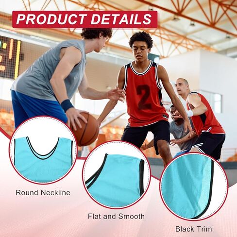 PATIKIL Soccer Training Vest, Team Sports Pinnies Reversible Numbered Soccer Practice Pennies in Saudi Arabia