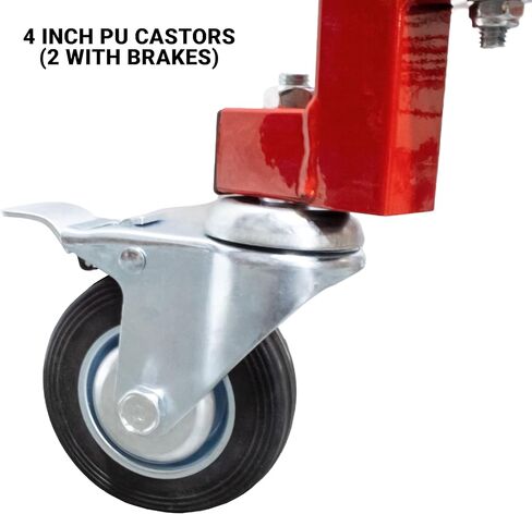 Paint Prep Cart with Masking Paper Dispenser - Holds 12" & 24" Masking Paper Rolls, 66lb Load Capacity per Each Shelf, Automotive Body Cart, Auto Shop Organization in Saudi Arabia