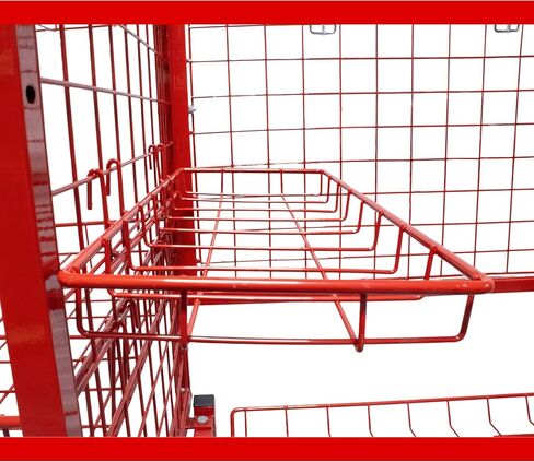 Paint Prep Cart with Masking Paper Dispenser - Holds 12" & 24" Masking Paper Rolls, 66lb Load Capacity per Each Shelf, Automotive Body Cart, Auto Shop Organization in Saudi Arabia