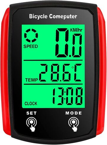 Bike Computer,Wired Bike Computer 19 Functions Touch Bike Speedometer Waterproof Bicycle Computer with Backlight in Saudi Arabia