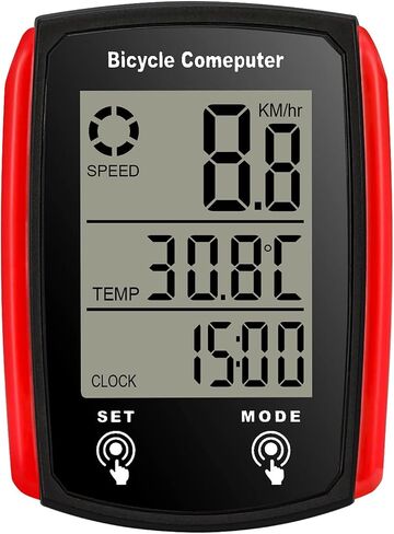 Bike Computer,Wired Bike Computer 19 Functions Touch Bike Speedometer Waterproof Bicycle Computer with Backlight in Saudi Arabia